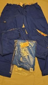 XL PETITE Koi Navy Blue Scrub Pants